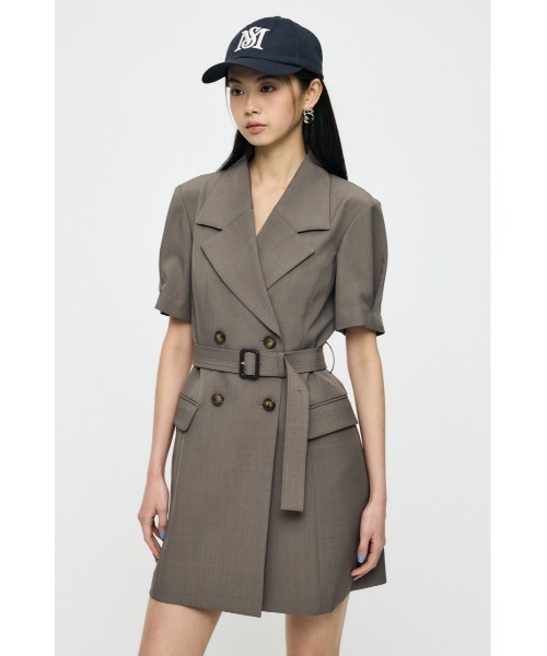 MOUSSY(マウジー)の「【26年SS新作】TRENCH ミニドレス(ワンピース・レディース・グレー/ネイビー/ブラウン・1/2)」の8枚目の写真