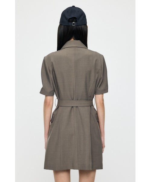 MOUSSY(マウジー)の「【26年SS新作】TRENCH ミニドレス(ワンピース・レディース・グレー/ネイビー/ブラウン・1/2)」の10枚目の写真