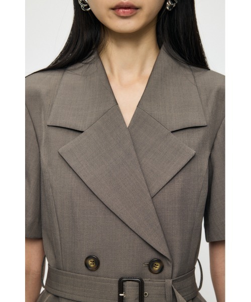 MOUSSY(マウジー)の「【26年SS新作】TRENCH ミニドレス(ワンピース・レディース・グレー/ネイビー/ブラウン・1/2)」の11枚目の写真