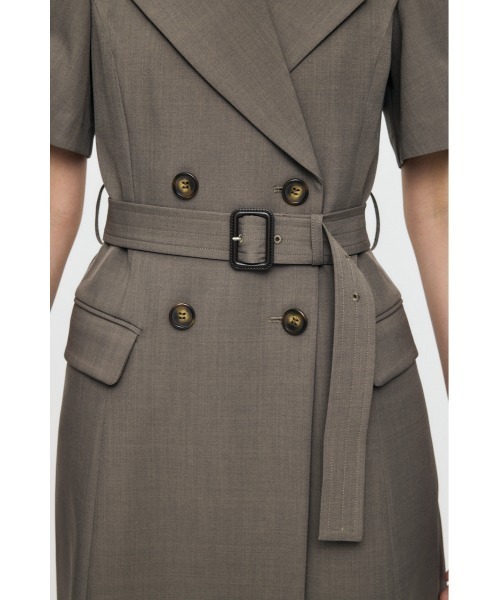 MOUSSY(マウジー)の「【26年SS新作】TRENCH ミニドレス(ワンピース・レディース・グレー/ネイビー/ブラウン・1/2)」の13枚目の写真
