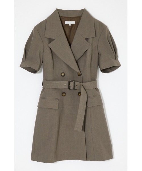 MOUSSY(マウジー)の「【26年SS新作】TRENCH ミニドレス(ワンピース・レディース・グレー/ネイビー/ブラウン・1/2)」の16枚目の写真
