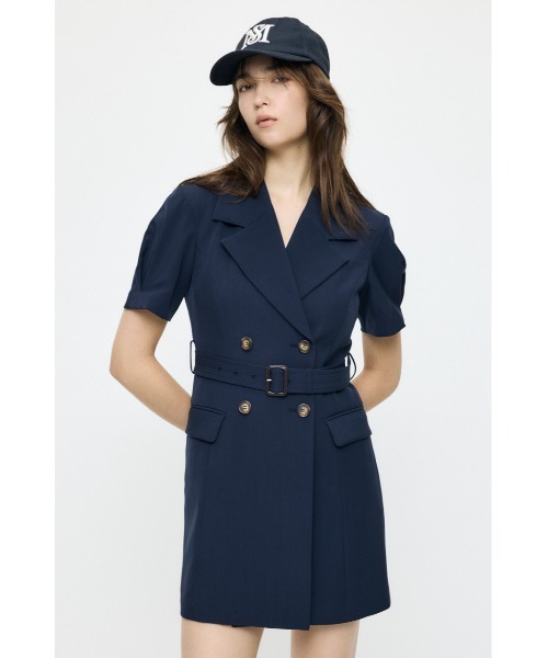 MOUSSY(マウジー)の「【26年SS新作】TRENCH ミニドレス(ワンピース・レディース・グレー/ネイビー/ブラウン・1/2)」の21枚目の写真