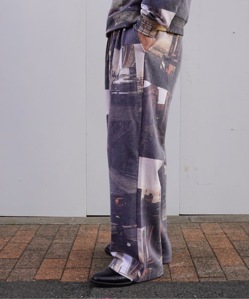 BEAVER（ビーバー）の「B omnivore/ビーオムニボー　GRAPHIC PANTS（スウェットパンツ・メンズ・ブラウン・M/L）」の3枚目の写真