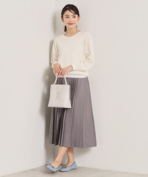 ITS'DEMO（イッツデモ）の「【洗濯機OK】花粉防止Vネックニット（ニット/セーター・レディース・ライトイエロー系/ピンク/ピンク系/オフホワイト/ブルー・00）」の12枚目の写真