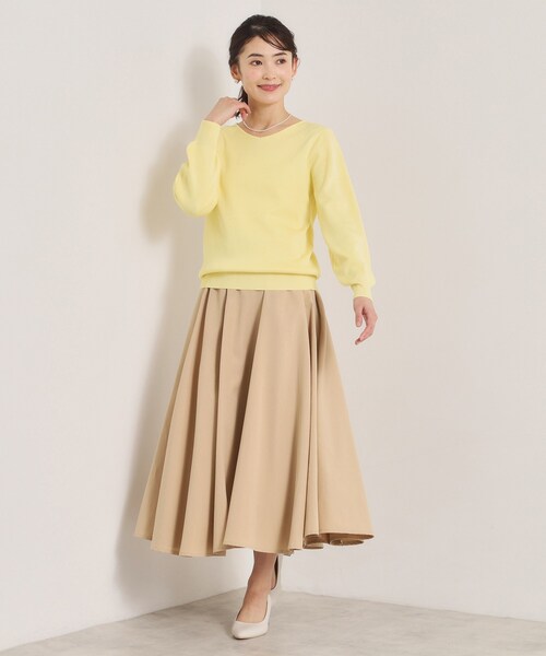 ITS'DEMO（イッツデモ）の「【洗濯機OK】花粉防止Vネックニット（ニット/セーター・レディース・ライトイエロー系/ピンク/ピンク系/オフホワイト/ブルー・00）」の16枚目の写真