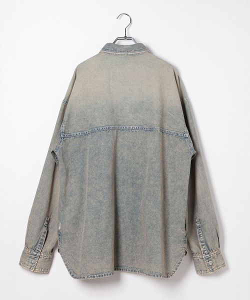 HEREIAM(ヘレイアム)の「【HEREIAM MEN】ユニセックス/MID DENIM シャツ(シャツ/ブラウス・メンズ・ブラック/ブルー系・LARGE/MEDIUM)」の14枚目の写真