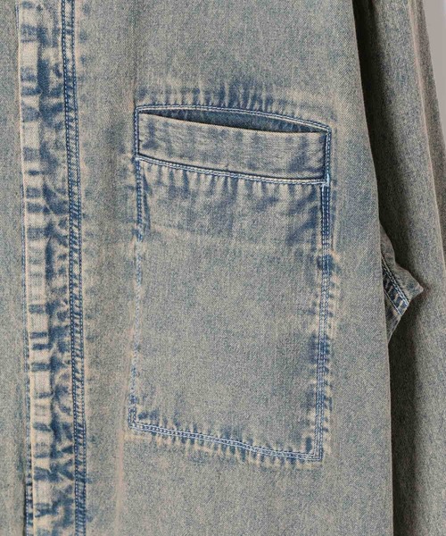 HEREIAM(ヘレイアム)の「【HEREIAM MEN】ユニセックス/MID DENIM シャツ(シャツ/ブラウス・メンズ・ブラック/ブルー系・LARGE/MEDIUM)」の17枚目の写真
