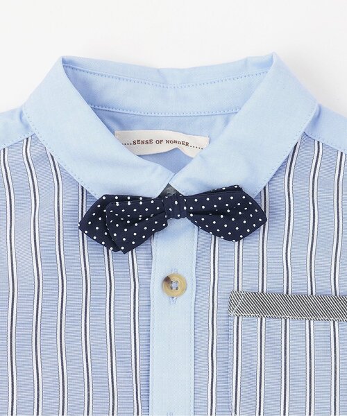 sense of wonder（センスオブワンダー）の「蝶ネクタイつきシャツ（シャツ/ブラウス・キッズ・オフホワイト/ブルー・90cm/130cm/120cm/110cm/100cm）」の8枚目の写真