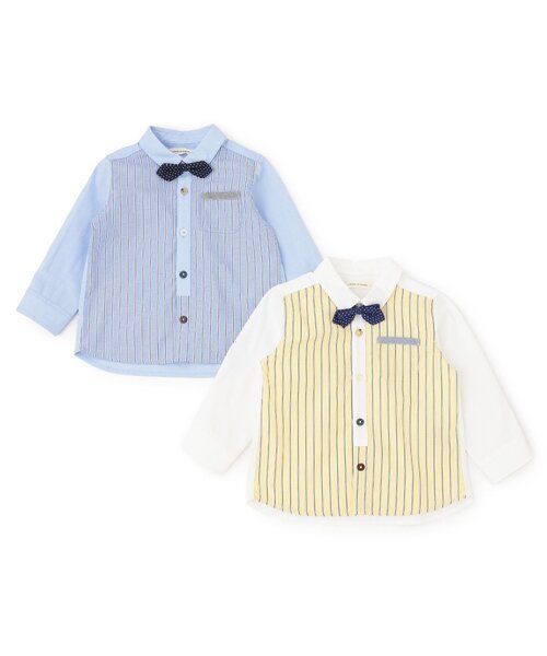 sense of wonder（センスオブワンダー）の「蝶ネクタイつきシャツ（シャツ/ブラウス・キッズ・オフホワイト/ブルー・90cm/130cm/120cm/110cm/100cm）」の5枚目の写真