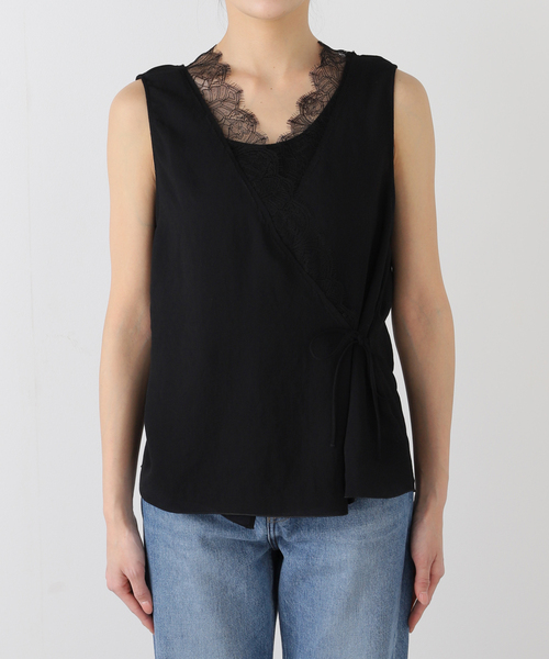 plage（プラージュ）の「《追加》solstiss frenchlace ジレ 2（その他トップス・レディース・ブラック/ホワイト・FREE）」の10枚目の写真