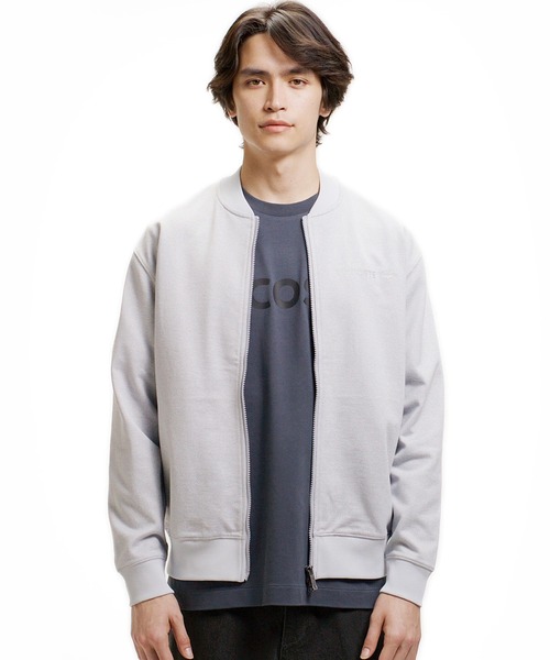 LACOSTE（ラコステ）の「ヘザースウェット メランジニットブルゾン / ドライバーズニット（カーディガン/ボレロ・メンズ・ブラック/グレー・5/3/2/4）」の2枚目の写真