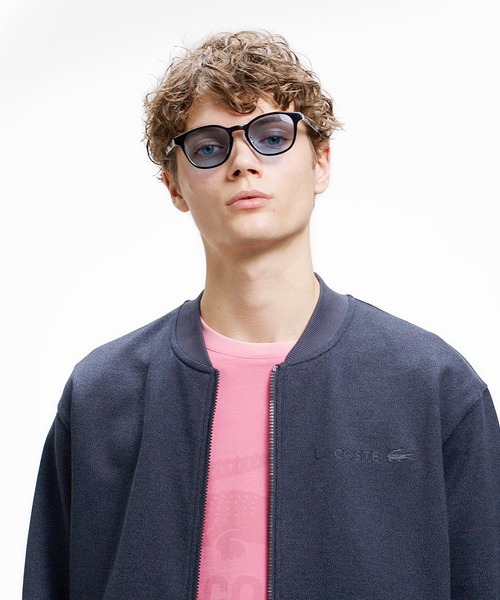 LACOSTE（ラコステ）の「ヘザースウェット メランジニットブルゾン / ドライバーズニット（カーディガン/ボレロ・メンズ・ブラック/グレー・5/3/2/4）」の6枚目の写真