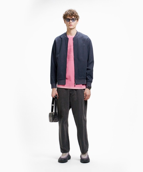 LACOSTE（ラコステ）の「ヘザースウェット メランジニットブルゾン / ドライバーズニット（カーディガン/ボレロ・メンズ・ブラック/グレー・5/3/2/4）」の10枚目の写真