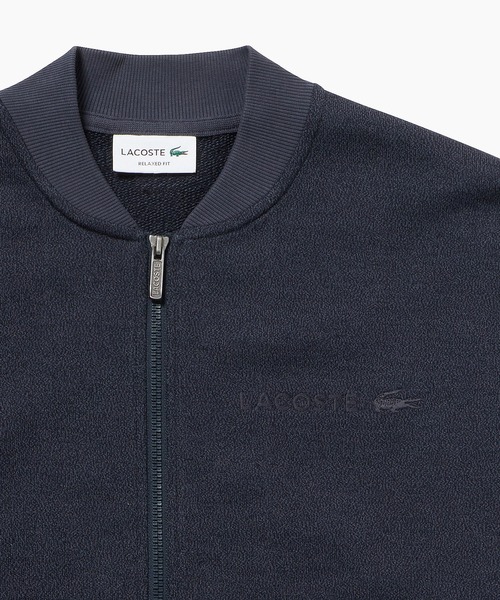 LACOSTE（ラコステ）の「ヘザースウェット メランジニットブルゾン / ドライバーズニット（カーディガン/ボレロ・メンズ・ブラック/グレー・5/3/2/4）」の12枚目の写真