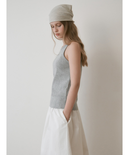 THEMITTEN(ザ・ミトン)の「Milk tea sleeveless (gray)(Tシャツ/カットソー・レディース・その他・FREE)」の2枚目の写真