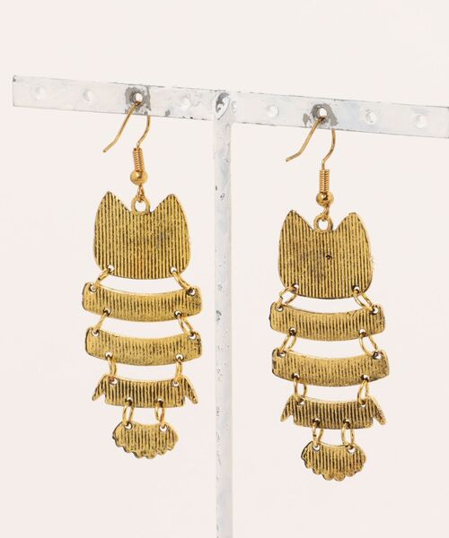 Burner（バーナー）の「【OKUOKU　0909】フクロウモチーフ　フックピアス oku-pierce-15-5【RBTS】（ピアス（両耳用）・レディース・ゴールド系その他・FREE）」の2枚目の写真