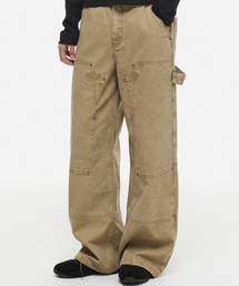 DNSR（ディーエヌエスアール）の「ダブルニーキャラプター ワークパンツ ベージュ（その他パンツ）」