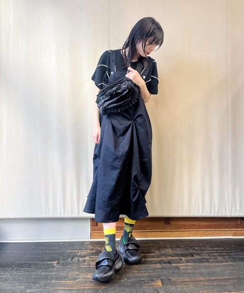 gomme(ゴム)の「オクタゴンジャンパースカート(ジャンパースカート・レディース・ブラック・MEDIUM)」の21枚目の写真