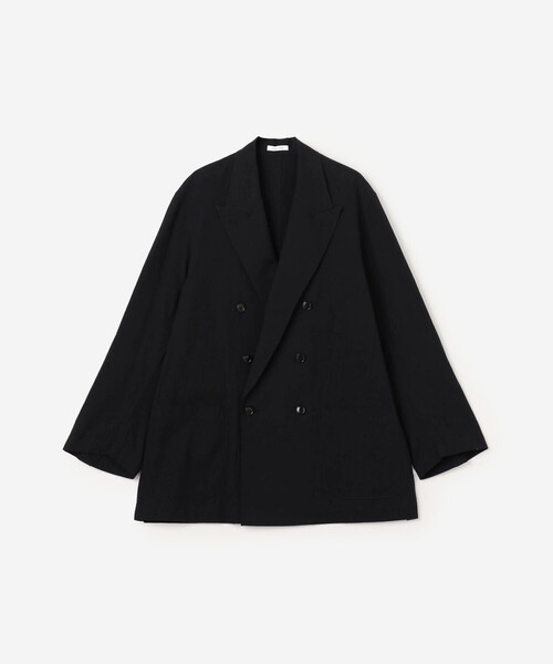 Bshop(ビショップ)の「CHEMISE D'ADAM | 〈別注〉ダブルブレスト シャツジャケット MEN(テーラードジャケット・メンズ・ブラック・40/42)」の2枚目の写真