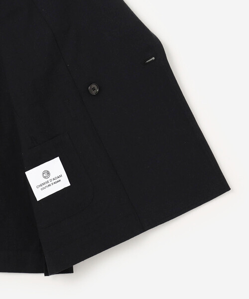 Bshop(ビショップ)の「CHEMISE D'ADAM | 〈別注〉ダブルブレスト シャツジャケット MEN(テーラードジャケット・メンズ・ブラック・40/42)」の8枚目の写真