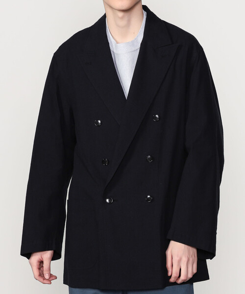Bshop(ビショップ)の「CHEMISE D'ADAM | 〈別注〉ダブルブレスト シャツジャケット MEN(テーラードジャケット・メンズ・ブラック・40/42)」の12枚目の写真