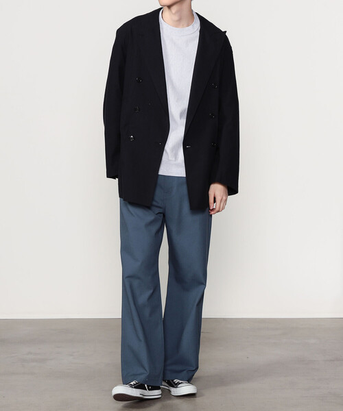 Bshop(ビショップ)の「CHEMISE D'ADAM | 〈別注〉ダブルブレスト シャツジャケット MEN(テーラードジャケット・メンズ・ブラック・40/42)」の1枚目の写真