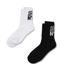 AVIREX（アヴィレックス）の「《直営店限定》JACQUARD AVIREX NYC SOCKS（ソックス/靴下）」