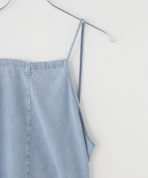 IENA（イエナ）の「BASERANGE/ベースレンジ YUMI APRON DRESS ワンピース（ワンピース・レディース・ブルー・FREE）」の3枚目の写真