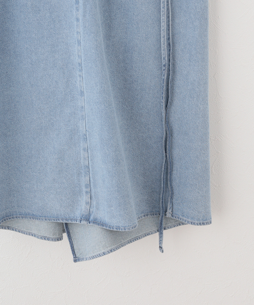 IENA（イエナ）の「BASERANGE/ベースレンジ YUMI APRON DRESS ワンピース（ワンピース・レディース・ブルー・FREE）」の5枚目の写真