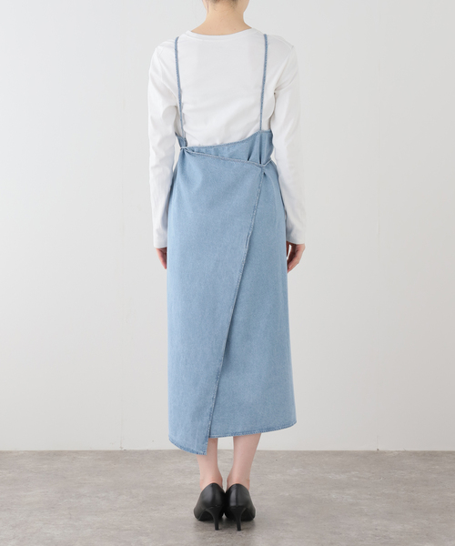 IENA（イエナ）の「BASERANGE/ベースレンジ YUMI APRON DRESS ワンピース（ワンピース・レディース・ブルー・FREE）」の21枚目の写真
