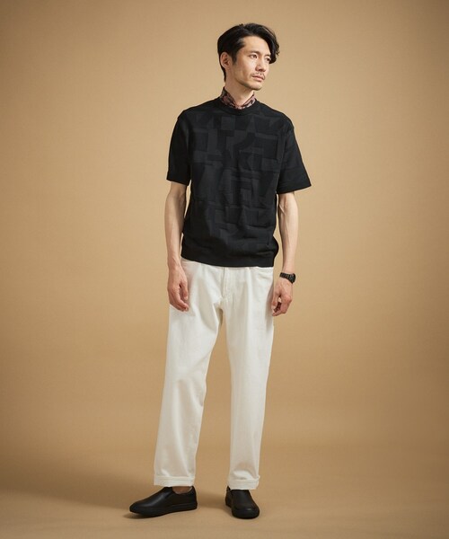 TAKEO KIKUCHI(タケオキクチ)の「レザースリッポン(スニーカー・メンズ・ブラック/ホワイト・70/60)」の12枚目の写真