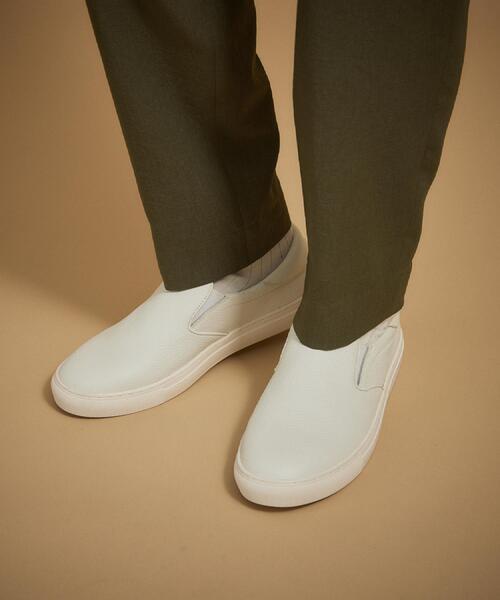 TAKEO KIKUCHI(タケオキクチ)の「レザースリッポン(スニーカー・メンズ・ブラック/ホワイト・70/60)」の13枚目の写真