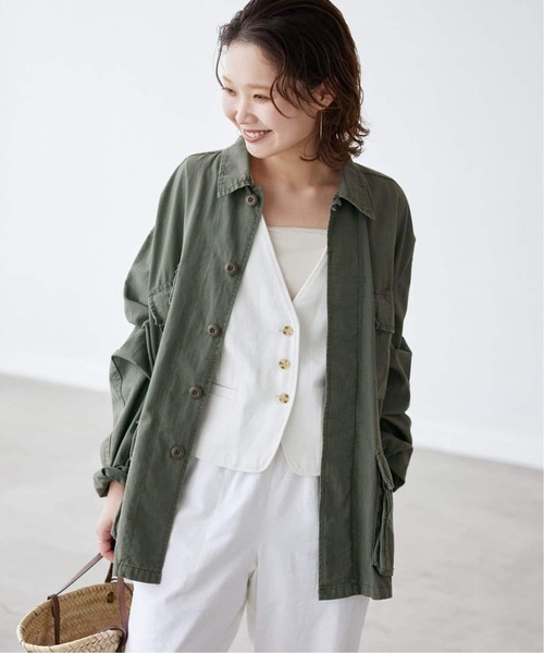 ROTHCO（ロスコ）の「《追加3》ROTHCO/ロスコ BDU SHIRTS ブルゾン 【洗濯機使用可能】（ミリタリージャケット・レディース・カーキ・FREE）」の6枚目の写真