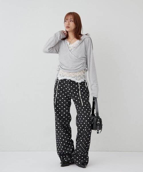 WHO'S WHO gallery（フーズフーギャラリー）の「アソートドットローライズパンツ（その他パンツ・レディース・ブラック/ネイビー・MEDIUM/SMALL）」の15枚目の写真