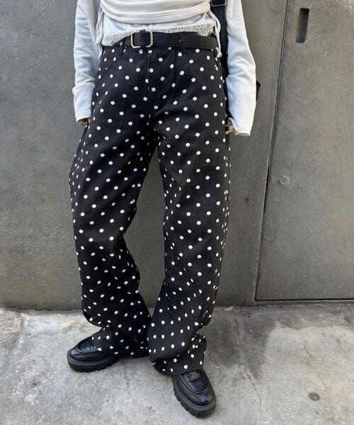 WHO'S WHO gallery（フーズフーギャラリー）の「アソートドットローライズパンツ（その他パンツ・レディース・ブラック/ネイビー・MEDIUM/SMALL）」の16枚目の写真