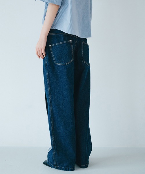 soduk】26SS新作 center seam denim trousers / センターシームデニム