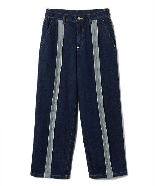 セール】center seam denim trousers（デニムパンツ）｜soduk