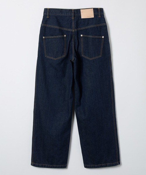 soduk overlapping denim trousers Sサイズ セール】center seam denim trousers（デニムパンツ）｜soduk