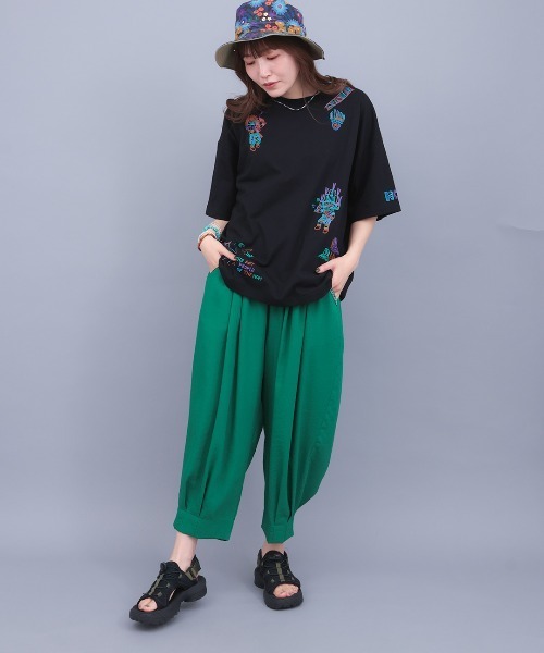 チチカカ(チチカカ)の「カッチーナ刺繍Tシャツ(Tシャツ/カットソー・レディース・マスタード/ブラック/ホワイト・FREE)」の20枚目の写真
