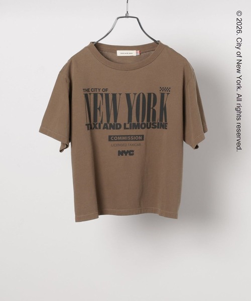 Andemiu(アンデミュウ)の「【NYC】TAXI AND LIMOUSINE T 651906(Tシャツ/カットソー・レディース・ホワイト/ダークブラウン・FREE)」の8枚目の写真