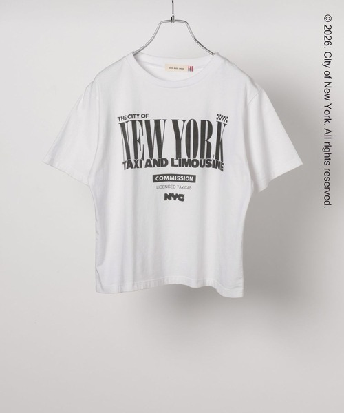 Andemiu(アンデミュウ)の「【NYC】TAXI AND LIMOUSINE T 651906(Tシャツ/カットソー・レディース・ホワイト/ダークブラウン・FREE)」の9枚目の写真