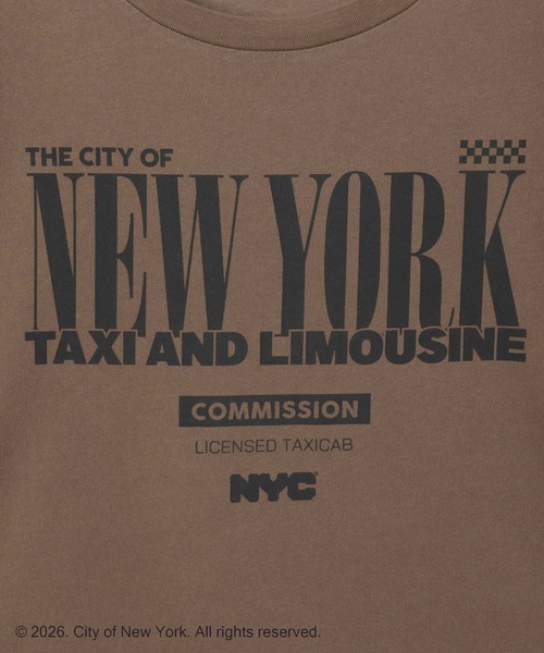 Andemiu(アンデミュウ)の「【NYC】TAXI AND LIMOUSINE T 651906(Tシャツ/カットソー・レディース・ホワイト/ダークブラウン・FREE)」の16枚目の写真