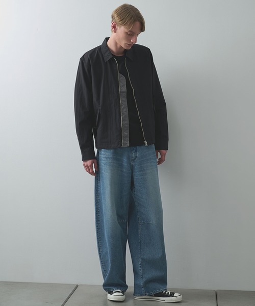 Jieda（ジエダ）の「【Jieda/ジエダ】別注 ZIP SHIRT（ブルゾン・メンズ・ブラウン/ブラック・1/2）」の4枚目の写真