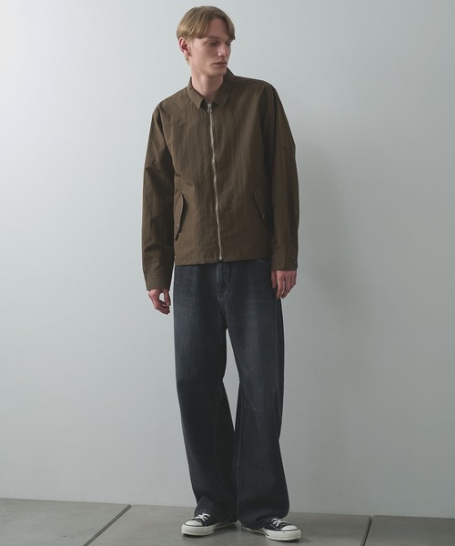 Jieda（ジエダ）の「【Jieda/ジエダ】別注 ZIP SHIRT（ブルゾン・メンズ・ブラウン/ブラック・1/2）」の9枚目の写真