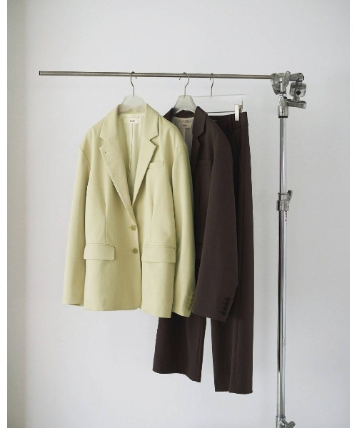 anuke（アンヌーク）の「Doubletuck Wide Pants 62610703（その他パンツ・レディース・ブラウン/オフホワイト・38/36）」の7枚目の写真