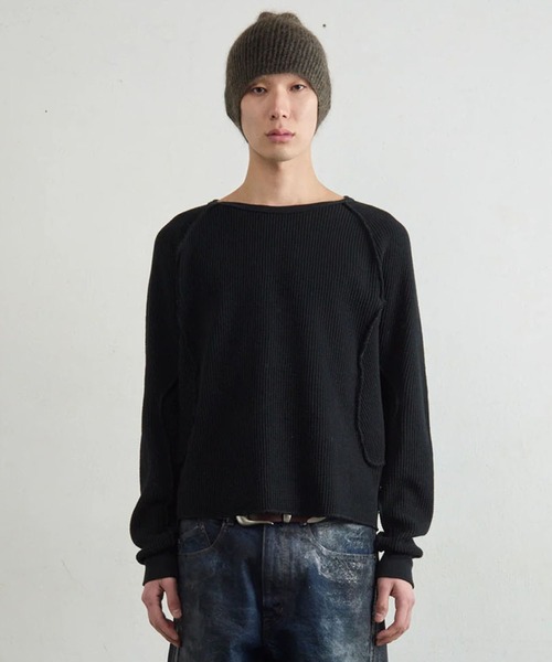 NVRFRGT（ネヴァーフォーゲット）の「【NVRFRGT】WAFFLE THERMAL LONG SLEEVE T-SHIRT（Tシャツ/カットソー・メンズ・グレー/ブラック/ホワイト・3/2/1）」の3枚目の写真