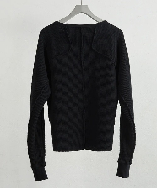 NVRFRGT（ネヴァーフォーゲット）の「【NVRFRGT】WAFFLE THERMAL LONG SLEEVE T-SHIRT（Tシャツ/カットソー・メンズ・グレー/ブラック/ホワイト・3/2/1）」の9枚目の写真