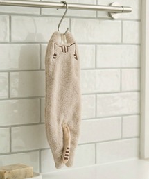 colleca la（コレカラ）の「ねこ型ふわふわタオル ループ付き（タオル）」