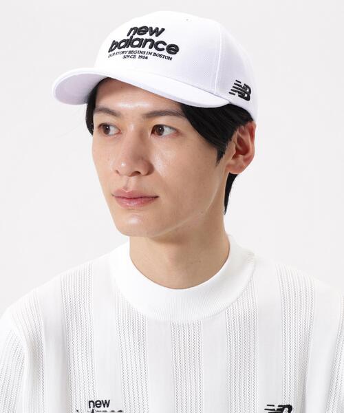 New Balance Golf(ニューバランスゴルフ)の「【new balance golf】セミカーブドブリムキャップ (MENS)(キャップ・メンズ・ホワイト/ネイビー/ブラック・FREE)」の2枚目の写真