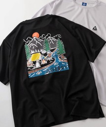 make a ray!（メイク ア レイ！）の「【70】【GERRY/ジェリー】ワンポイントロゴ シルクタッチ バックプリント クルーネックTシャツ/接触冷感/ストレッチ（Tシャツ/カットソー）」